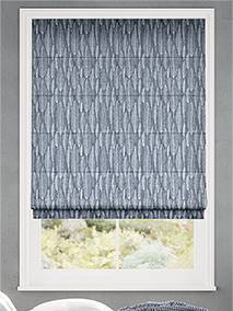 Amelie Embroidered Denim Roman Blind thumbnail image