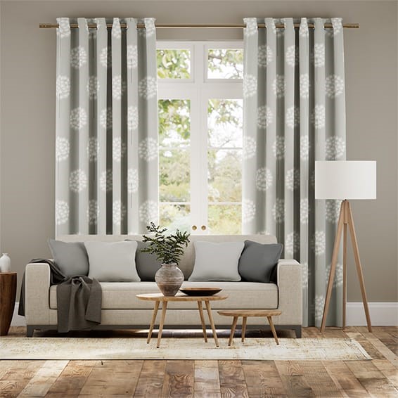 Amity Silver Curtains