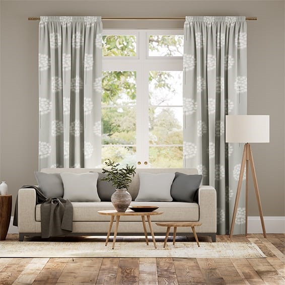 Amity Silver Curtains