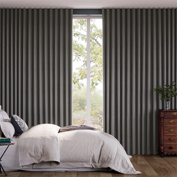 Amore Gunmetal Grey Curtains