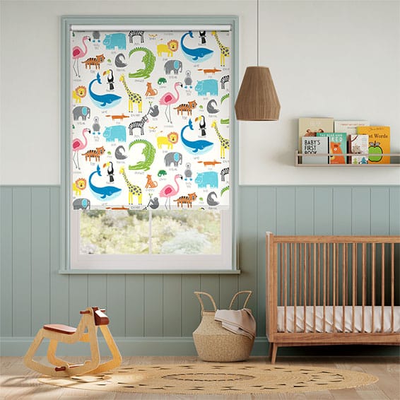 Kids Animal Magic Chalk Blackout Roller Blind