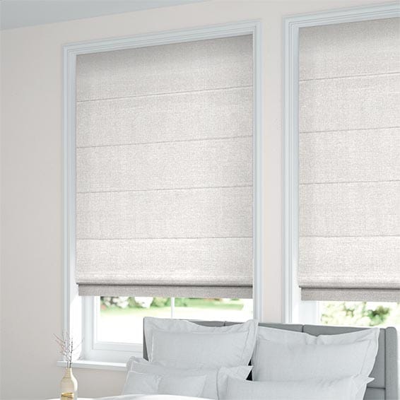 Ansari Faux Silk Platinum Roman Blind