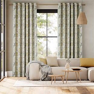 Arboretum Linen Sunshine Curtains thumbnail image