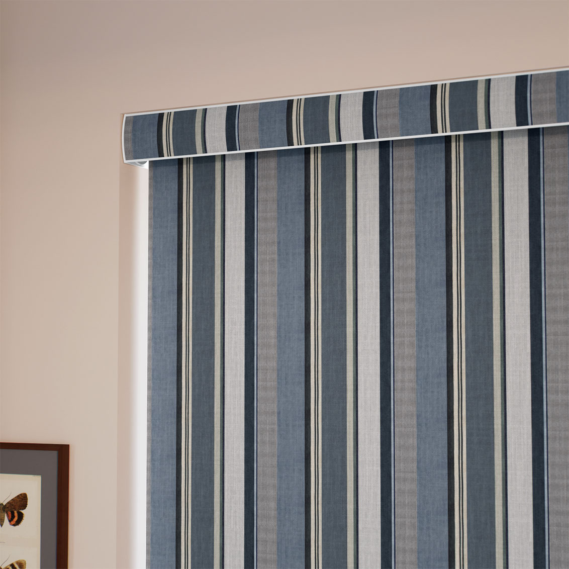Archive Stripe Denim Roller Blind