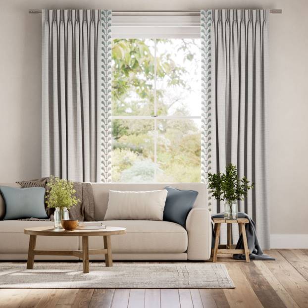 Arlo Modern Grey & Chatsworth Mineral Curtains thumbnail image