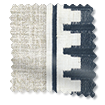 Arlo Oatmeal & Ascott Indigo Roman Blind swatch image