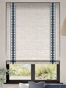 Arlo Oatmeal & Ascott Indigo Roman Blind thumbnail image