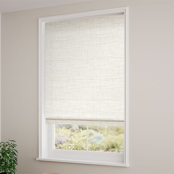 Arlo Wisp White Roman Blind