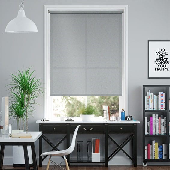 Aster Metallic Silver Roller Blind