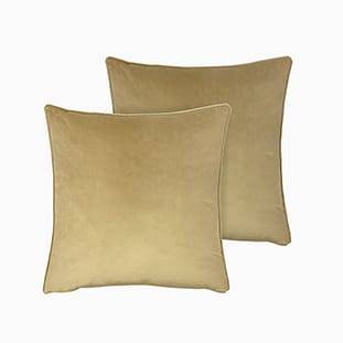 Athena Velvet Antique Gold Cushion thumbnail image