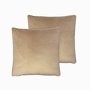 Athena Velvet Fawn Cushion thumbnail image