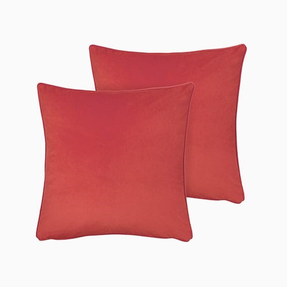 Athena Velvet Flamingo  Cushion