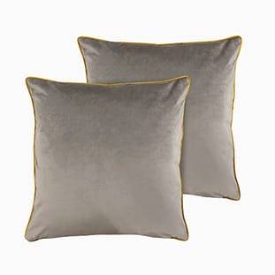 Athena Velvet Mercury & Mustard Cushion thumbnail image