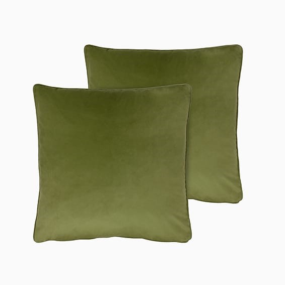 Athena Velvet Moss Cushion