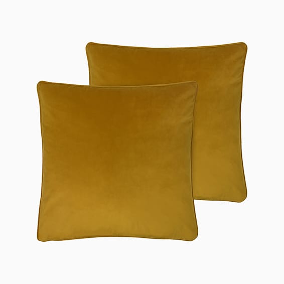 Athena Velvet Mustard Cushion
