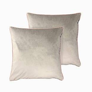 Athena Velvet Pebble & Blush Cushion thumbnail image