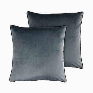 Athena Velvet Smoke & Onyx Cushion thumbnail image