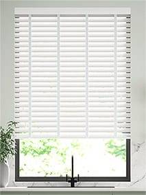 Atlanta Bright White & Igloo Wooden Blind thumbnail image