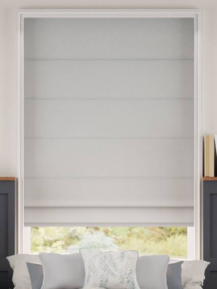 Atticus Cloud Grey Roman Blind thumbnail image