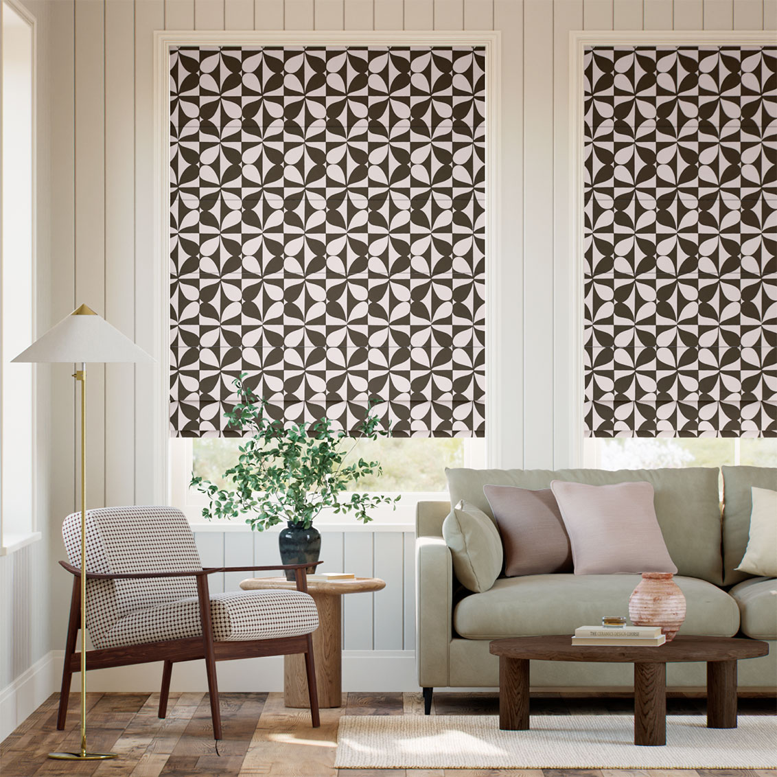 Attolo Chestnut Roman Blind