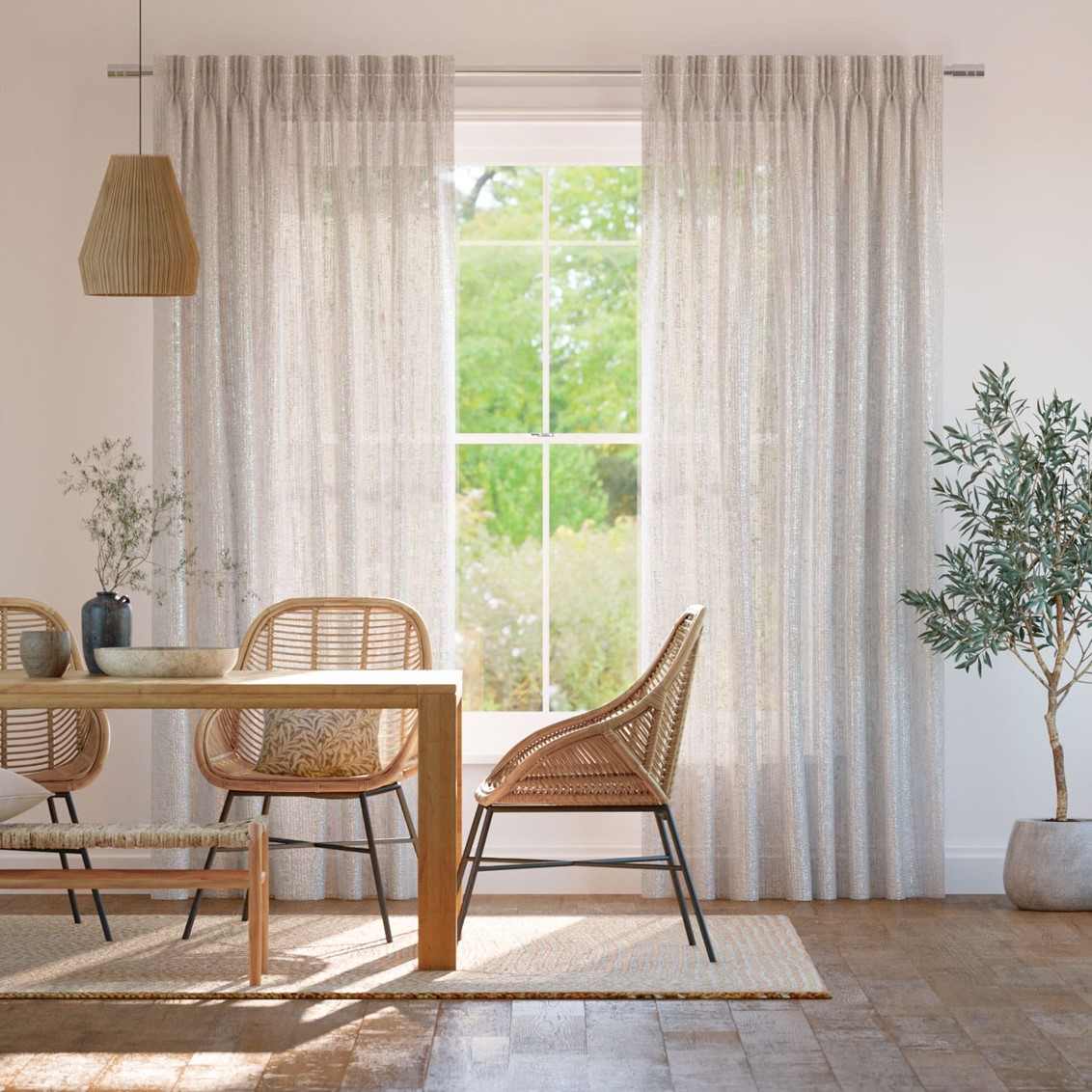 Aurelie Voile Shell Curtains