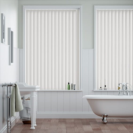 Ava China White Vertical Blind