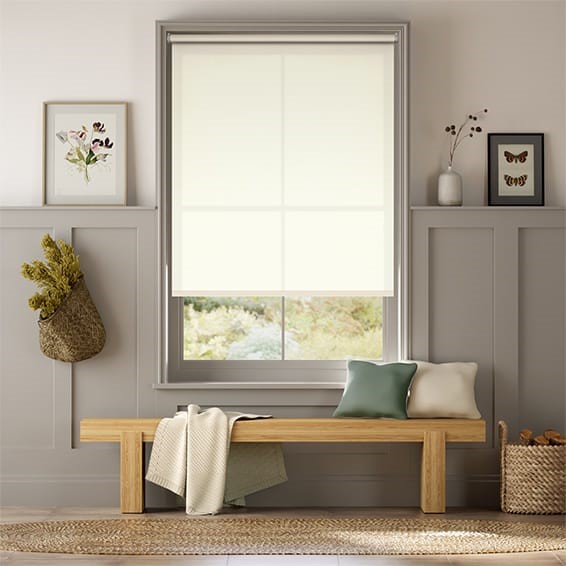 Electric Avalon Devon Cream  Roller Blind