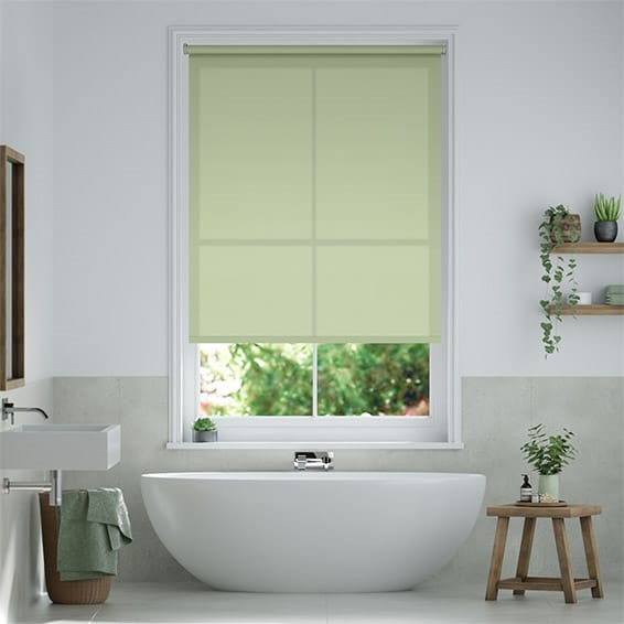 Electric Avalon Peppermint Cream Roller Blind