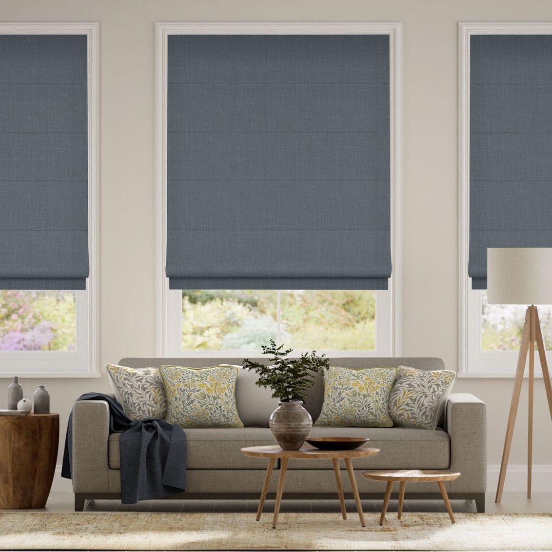 Averley Denim Roman Blind