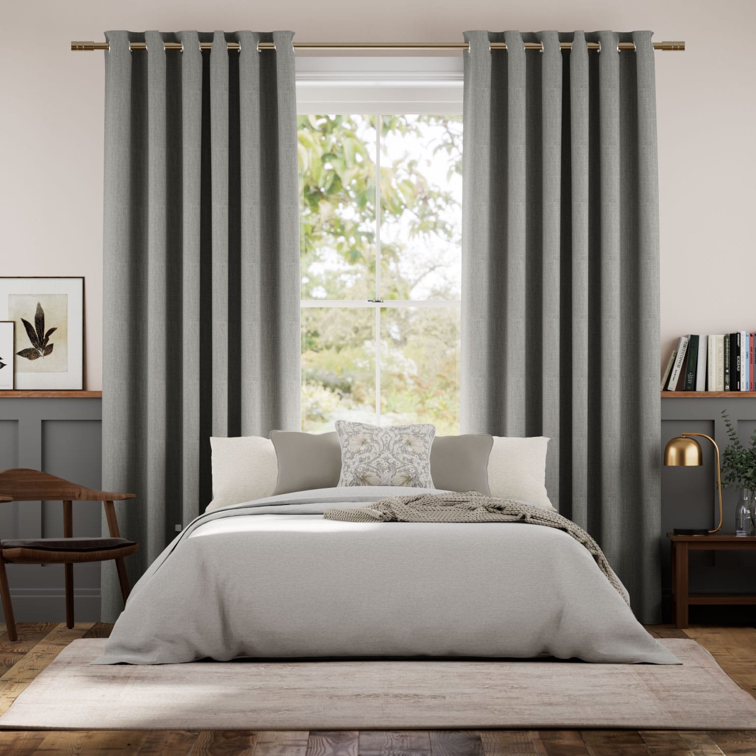 Averley Dove Grey Curtains