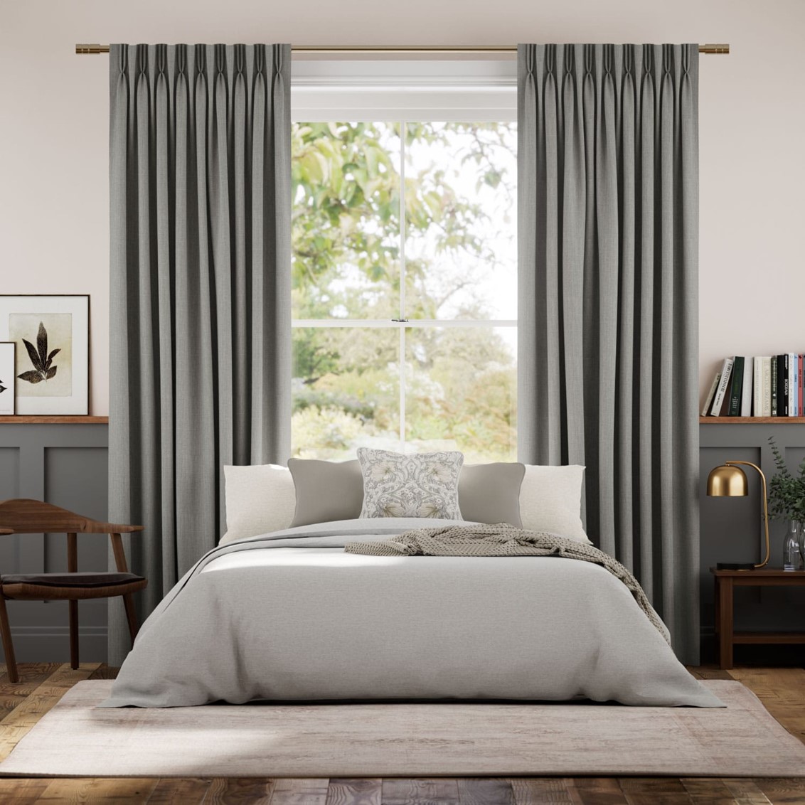 Averley Dove Grey Curtains