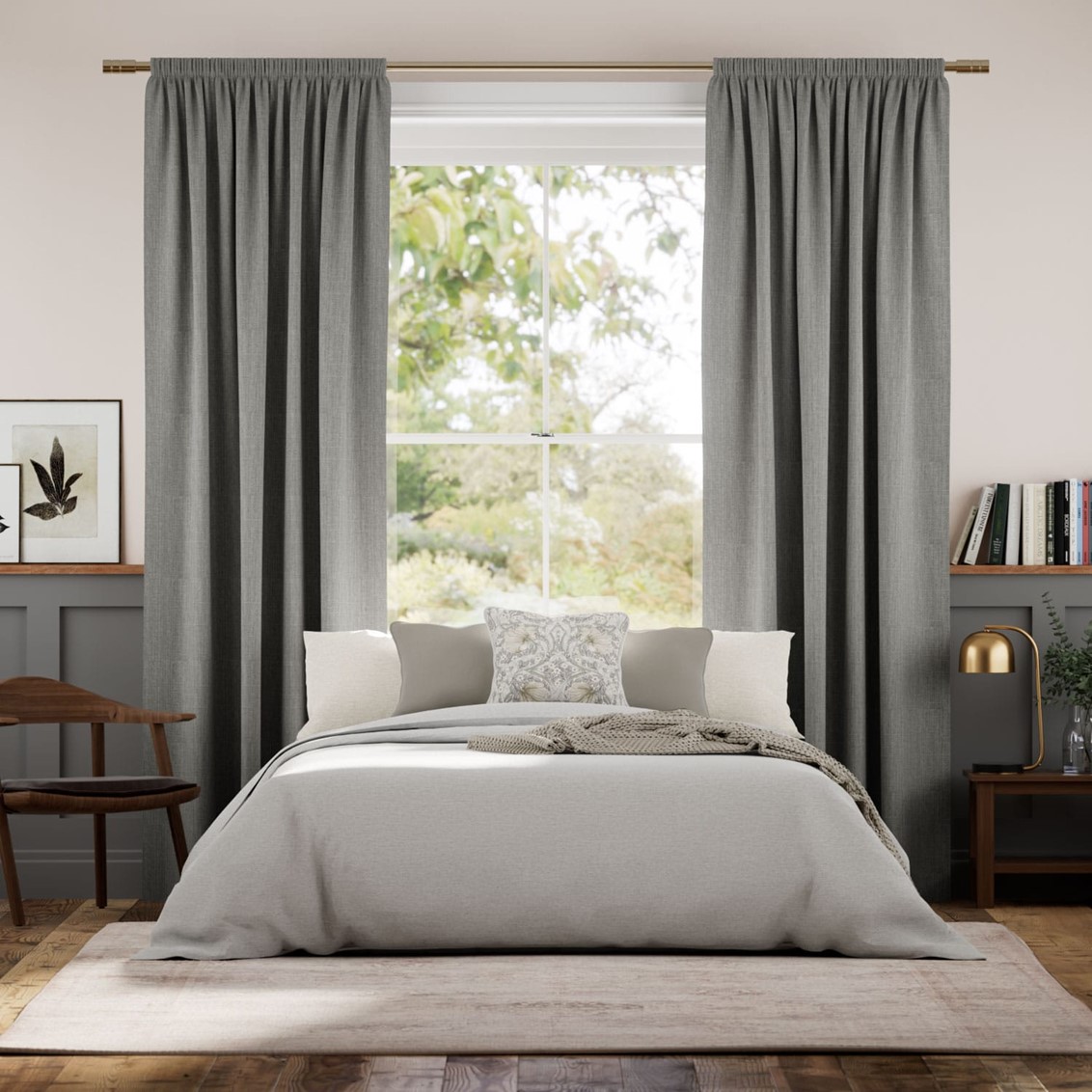 Averley Dove Grey Curtains