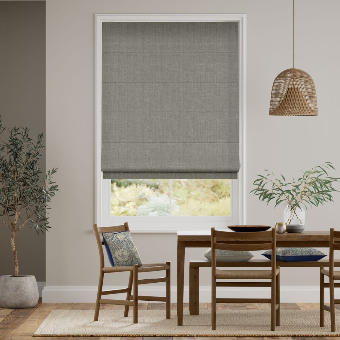 Averley Dove Grey Roman Blind