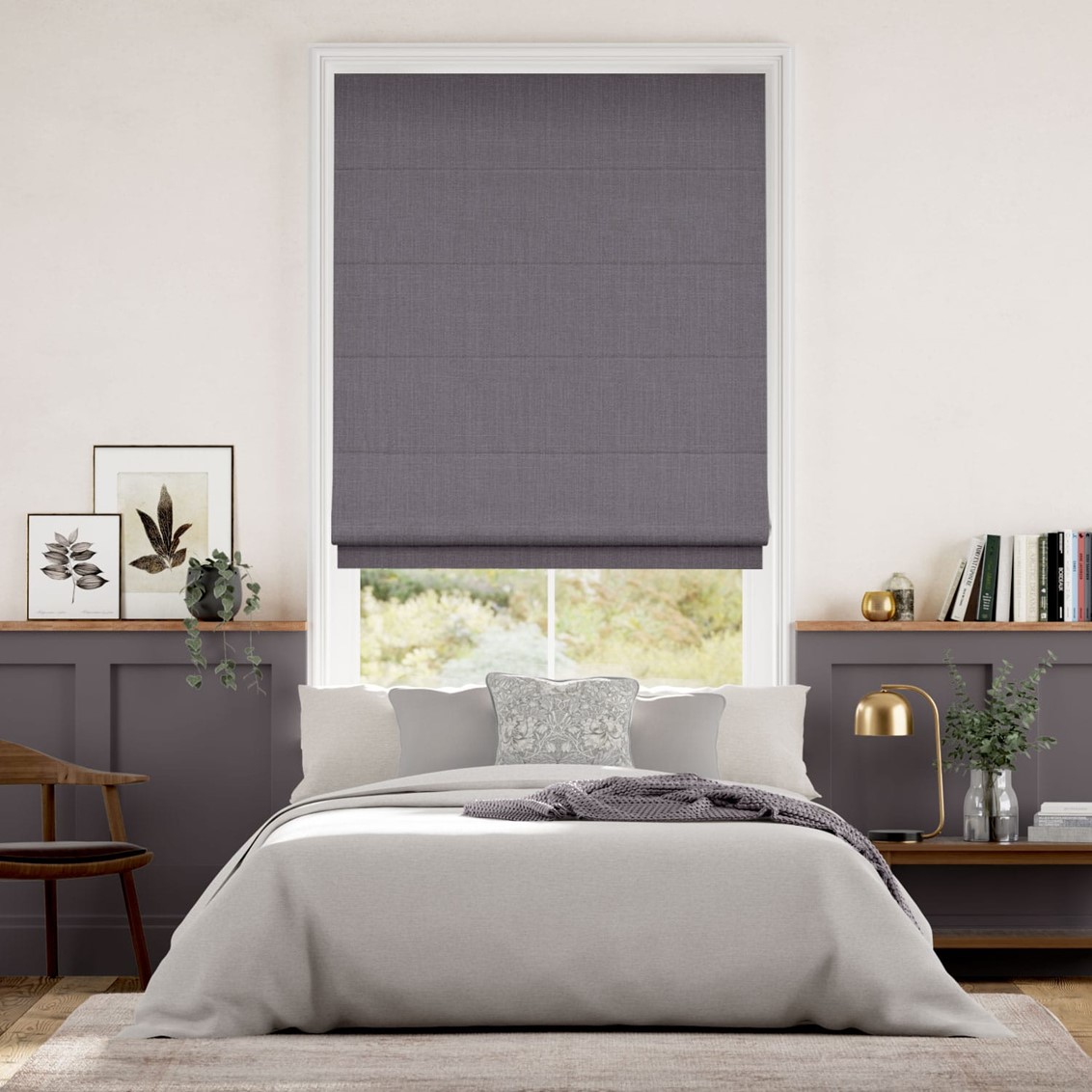 Averley Heather Roman Blind