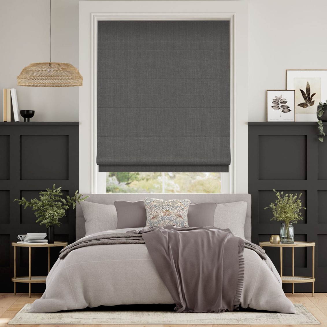 Averley Taupe Roman Blind