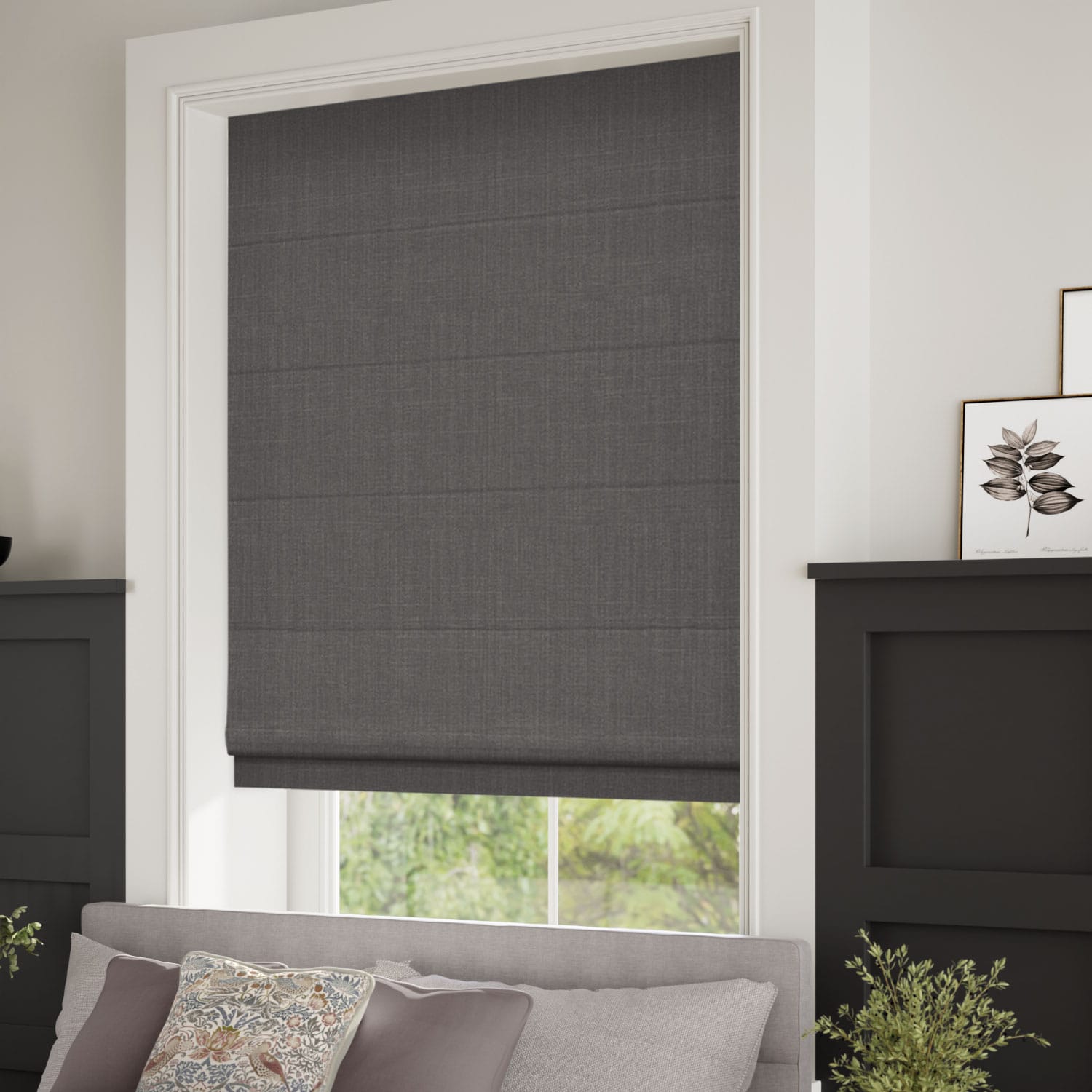 Averley Taupe Roman Blind