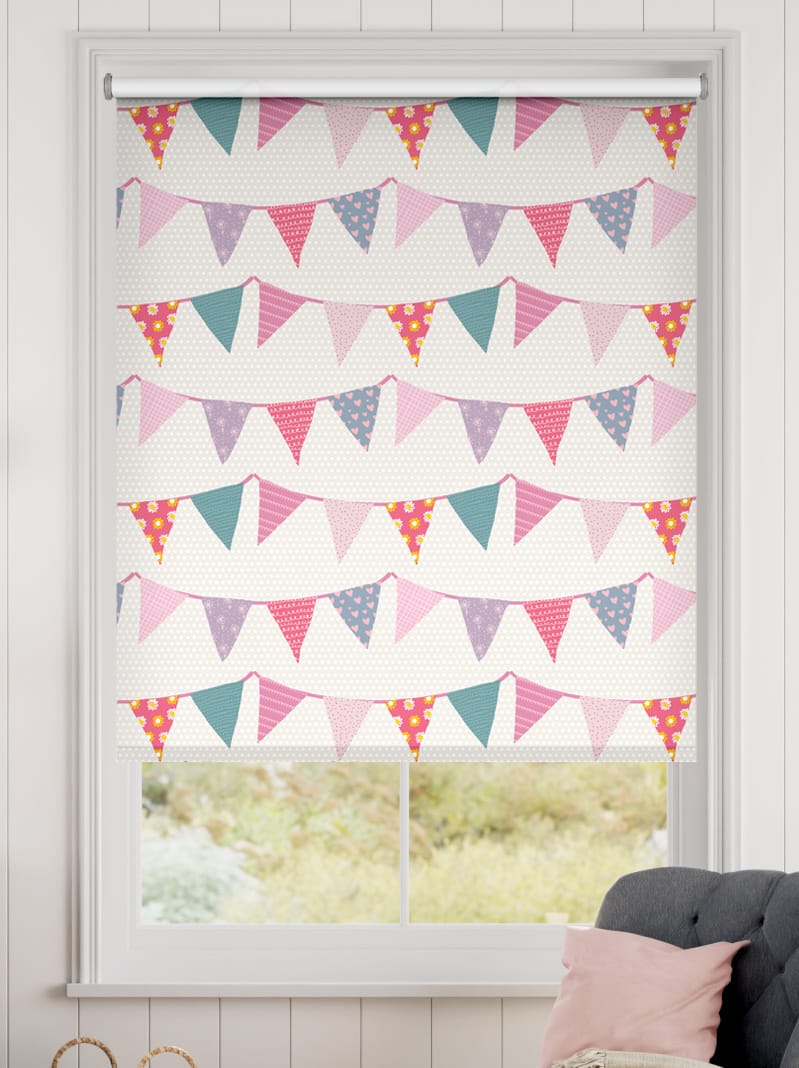 Twist2Go Baby Bunting Blackout Dainty Pink Roller Blind thumbnail image
