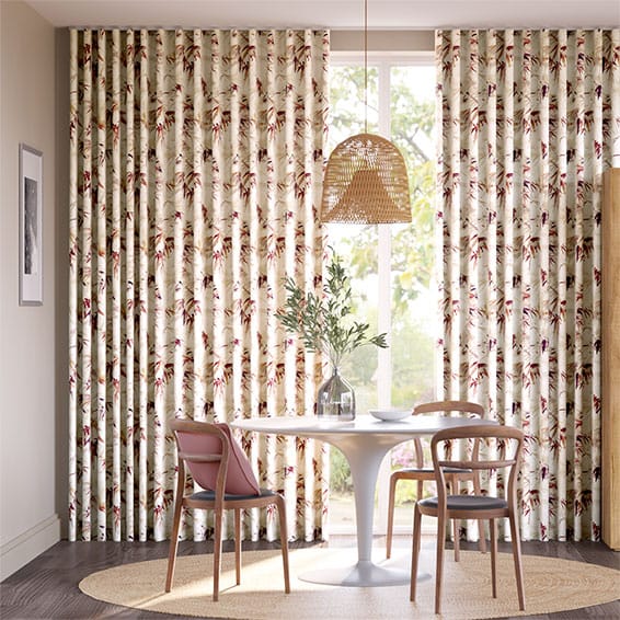 Bamboo Silhouette Paprika Curtains