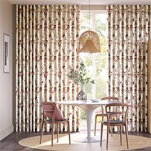 Bamboo Silhouette Paprika Curtains thumbnail image