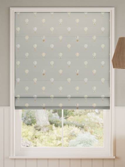 Bears & Balloons Mint Grey Roman Blind thumbnail image