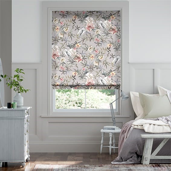 Bella Heron Silver Roman Blind