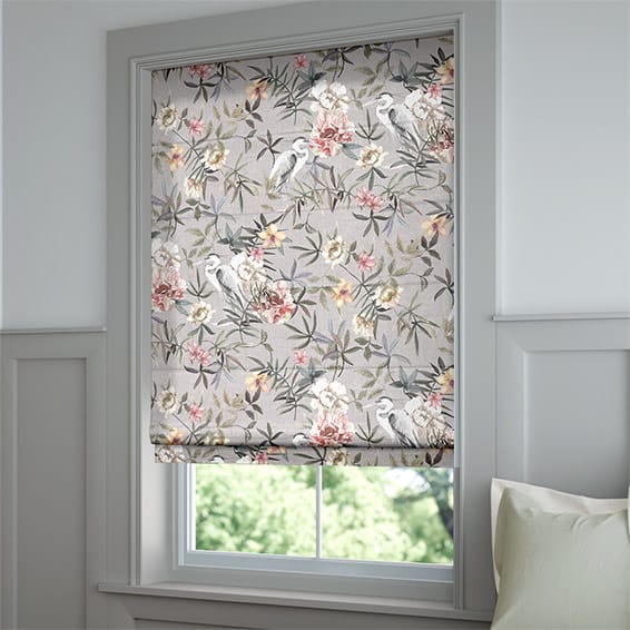 Bella Heron Silver Roman Blind