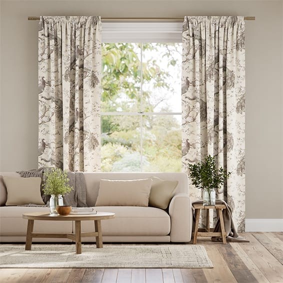 Belvedere Soft Truffle Curtains