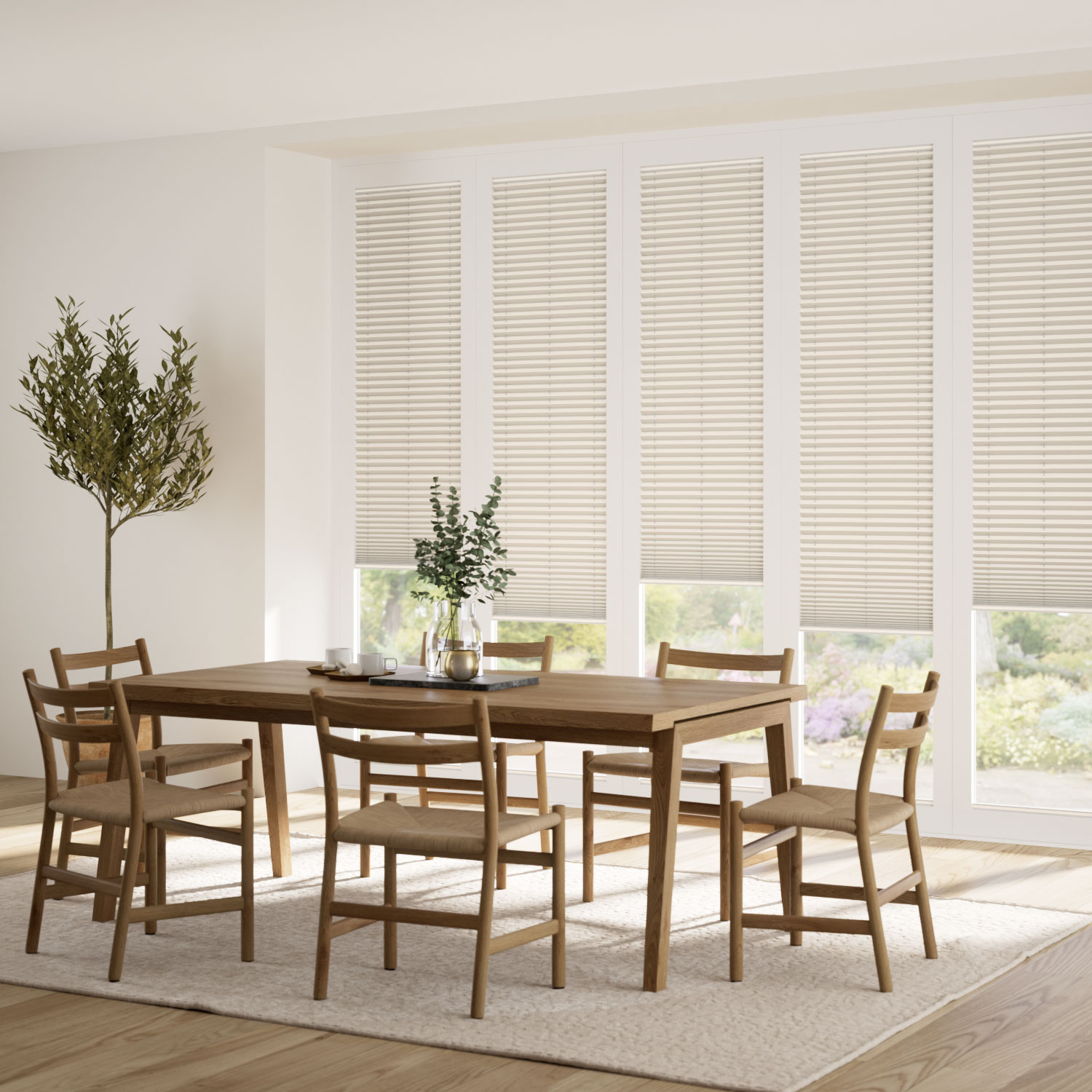 BiFold ClickFIT Oatmeal Pleated Blind