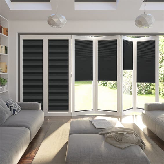 BiFold ClickFIT DuoLuxe Anthracite Pleated Blind