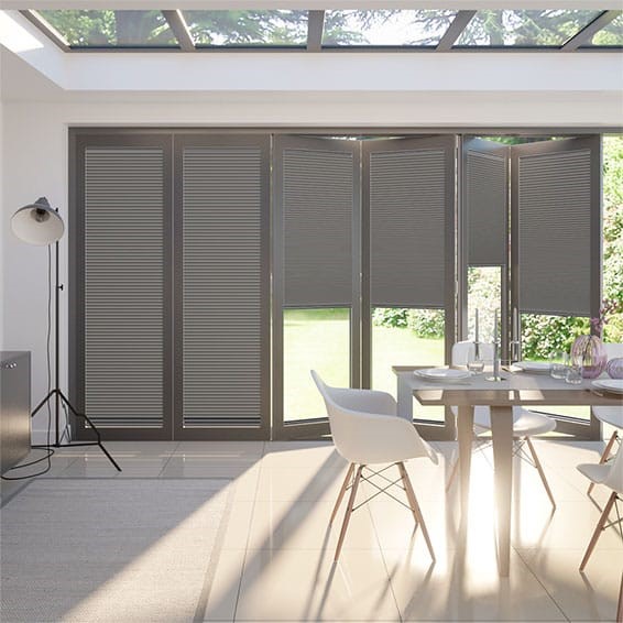 BiFold ClickFIT DuoLuxe Ash  Pleated Blind