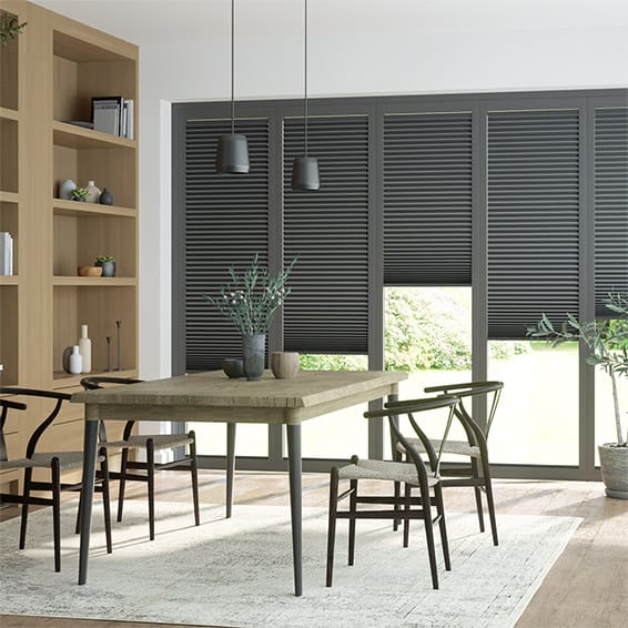 BiFold ClickFIT DuoLuxe Liquorice Pleated Blind