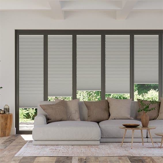 BiFold ClickFIT DuoLuxe Misty Grey  Pleated Blind