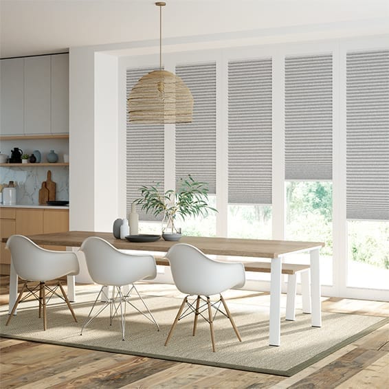 BiFold ClickFIT DuoLuxe Modern Grey Pleated Blind