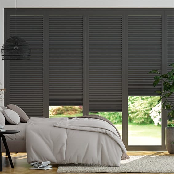 BiFold ClickFIT DuoShade Obsidian  Pleated Blind